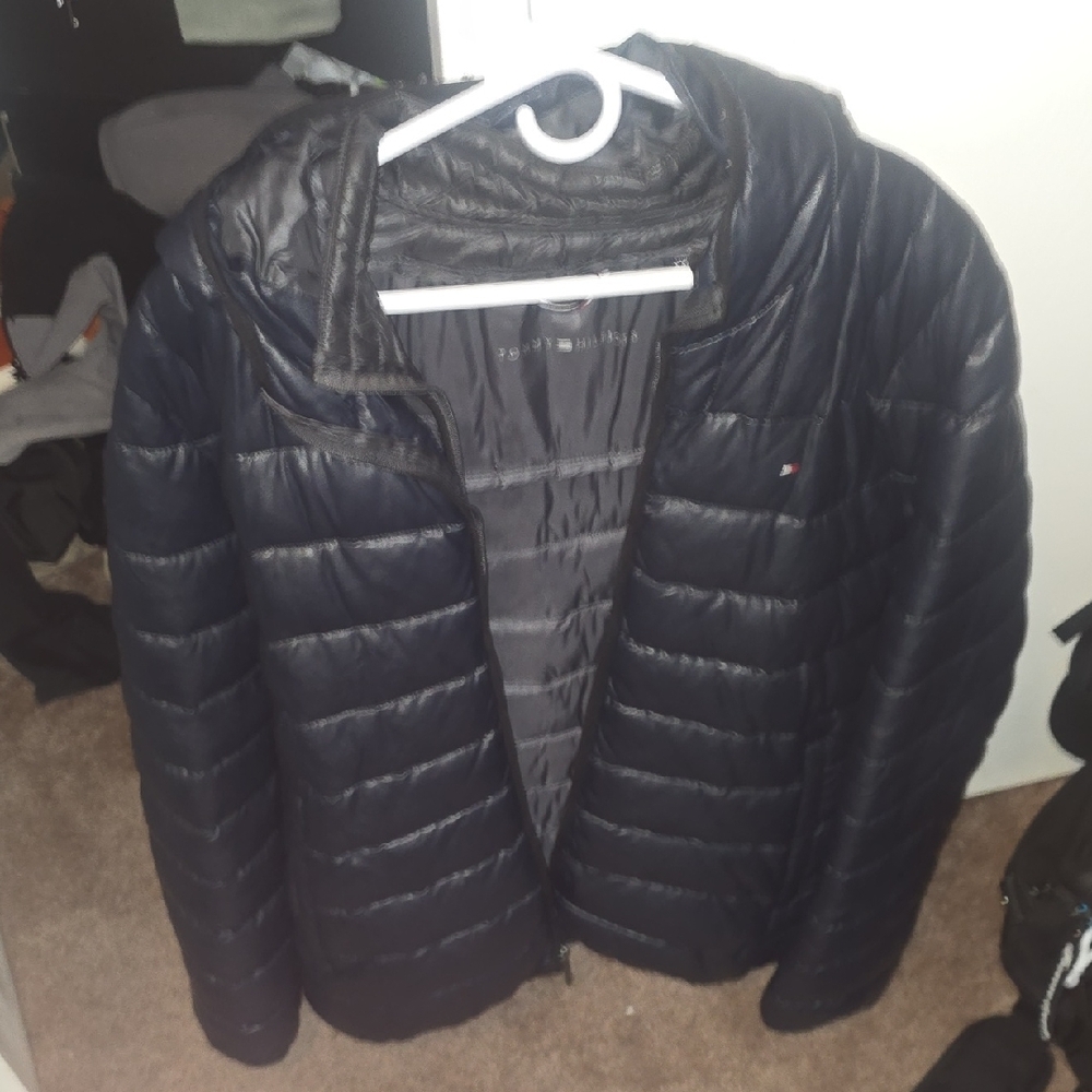 2x Worn Twice Perfect Steaallllll Tommy Hilfiger Men's Dark Blue Puffer Jacket